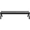 Global Industrial 6' Aluminum Park Bench, Black 436977BK - alternate 3